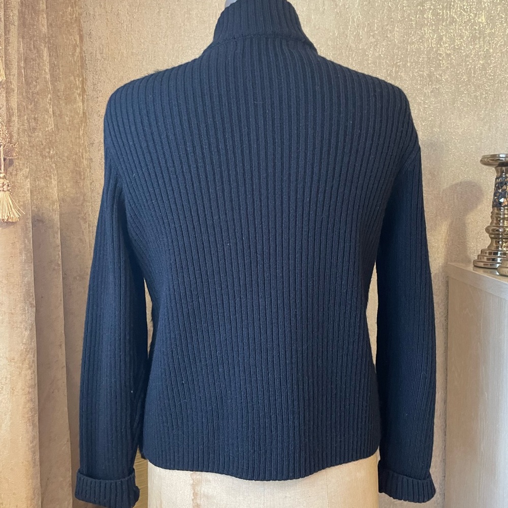 Zara rabbit fur cardigan size L - Picture 3 of 10